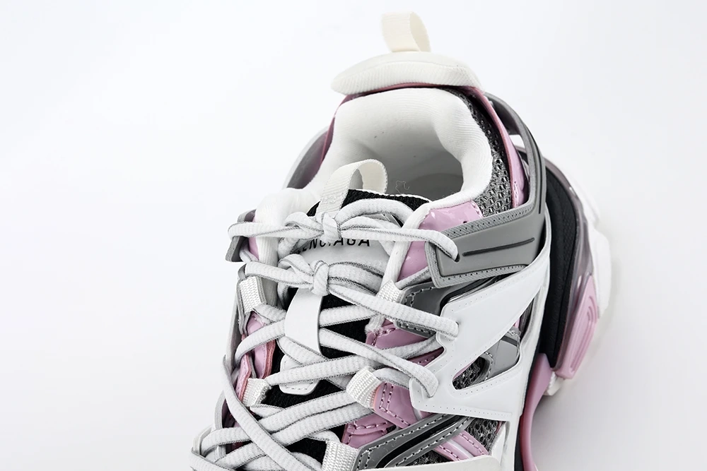 BALENCIAGA WHITE GRAY PINK TRACK SNEAKER