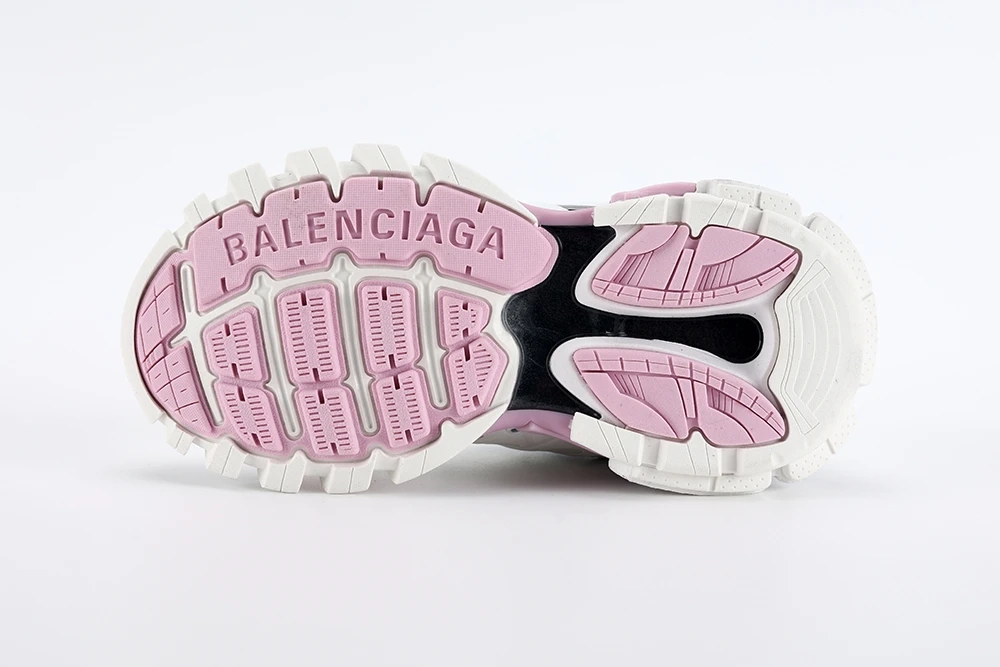 BALENCIAGA WHITE GRAY PINK TRACK SNEAKER