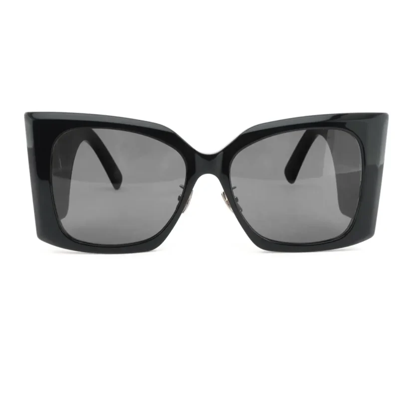 Oversized Cat-Eye Sunglasses Black