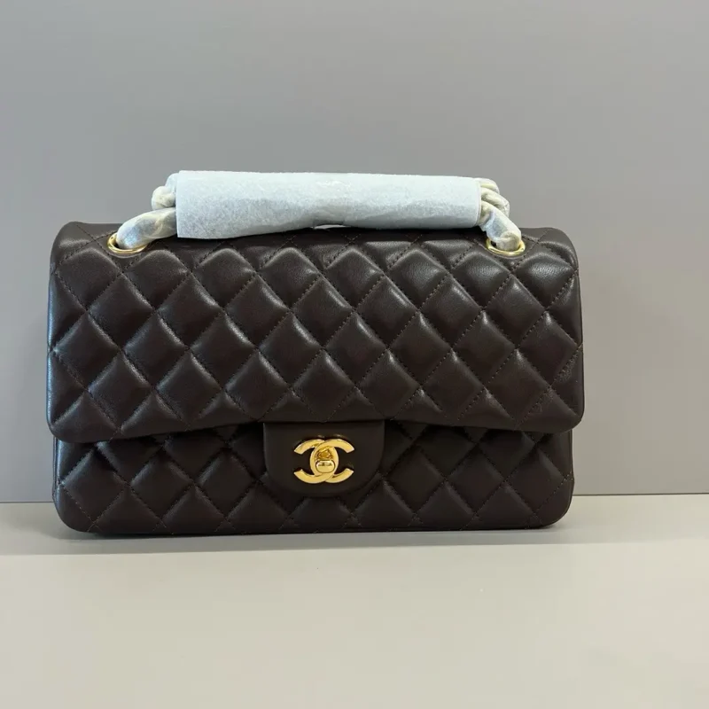 CF small ball pattern women's bag 25cm sheepskin