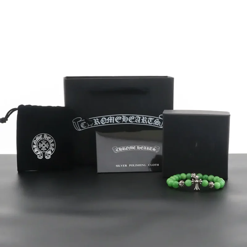 Chrome Hearts Bracelet 8mm Sakura Green