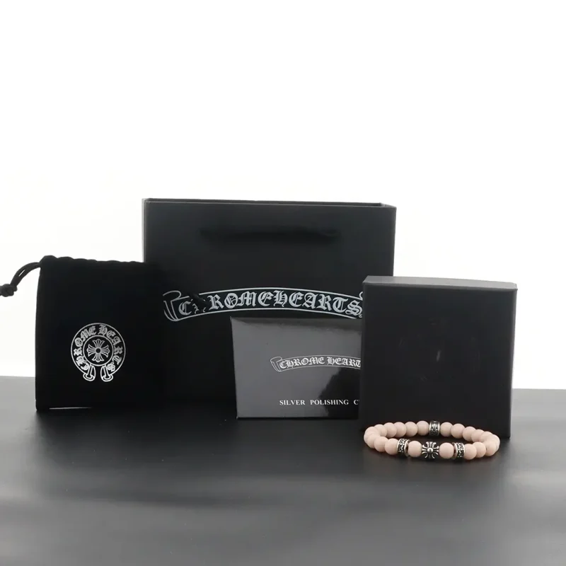 Chrome Hearts bracelet 10mm light pink