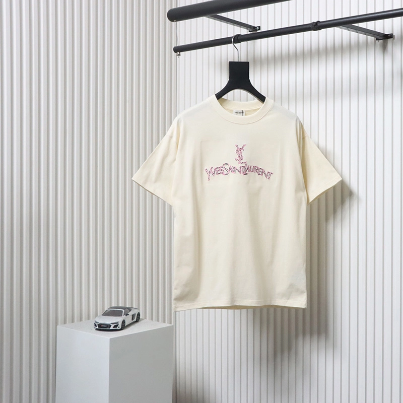 Logo Contrast Embroidered T-Shirt