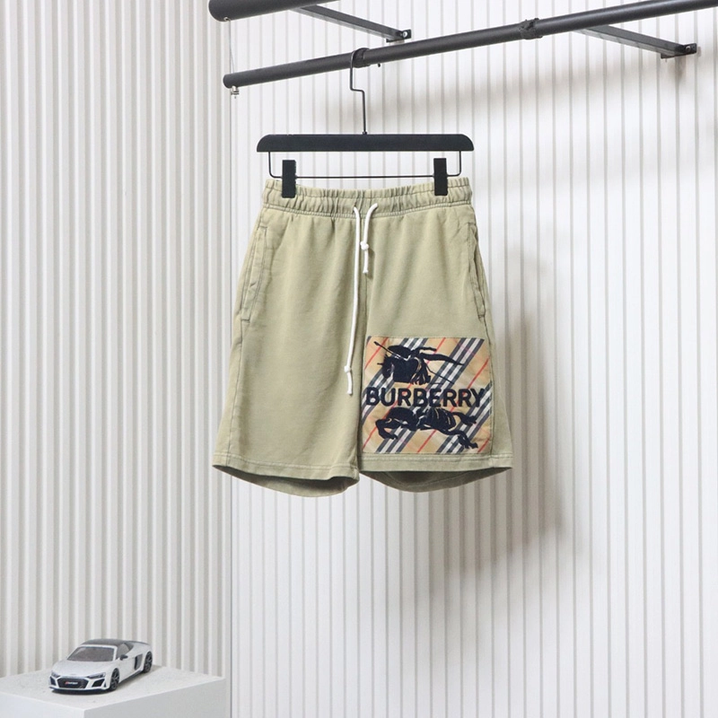 Logo Patch Washed Distressed Shorts