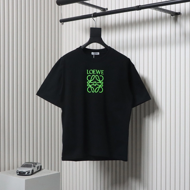 Fluorescent Clover Logo Printed T-Shirt