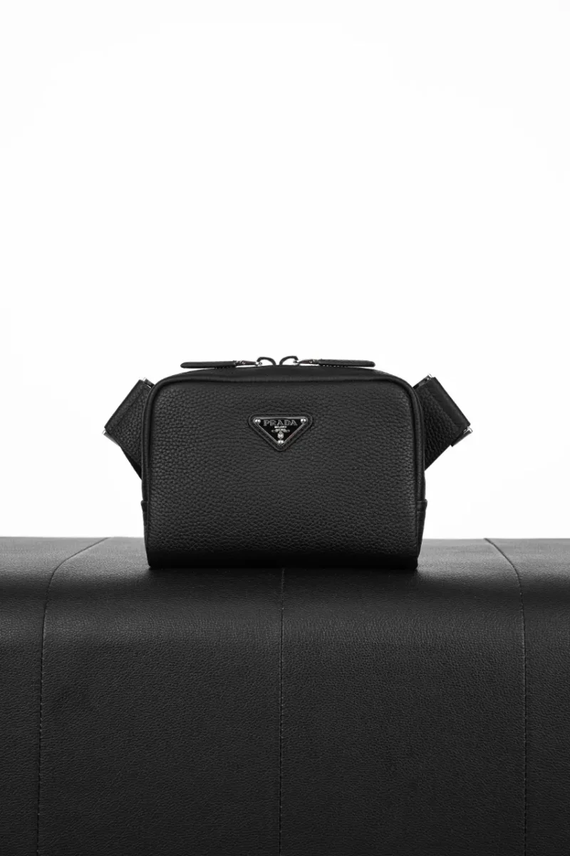 Triangle micro logo shoulder bag
