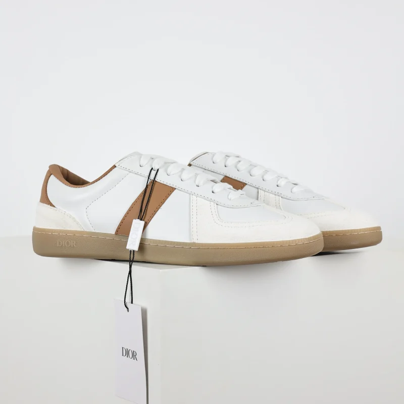 B01 Matchpoint Round Toe Lace-Up White and Brown