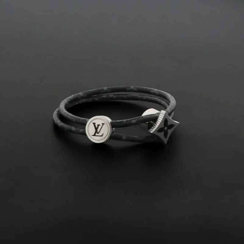 Floral letter bracelet
