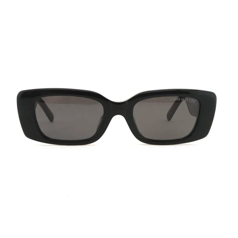 Murakami Takashi Letter Print Square Sunglasses Black
