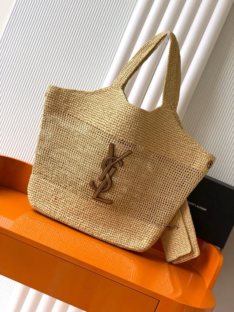 Woven shopping bag Khaki