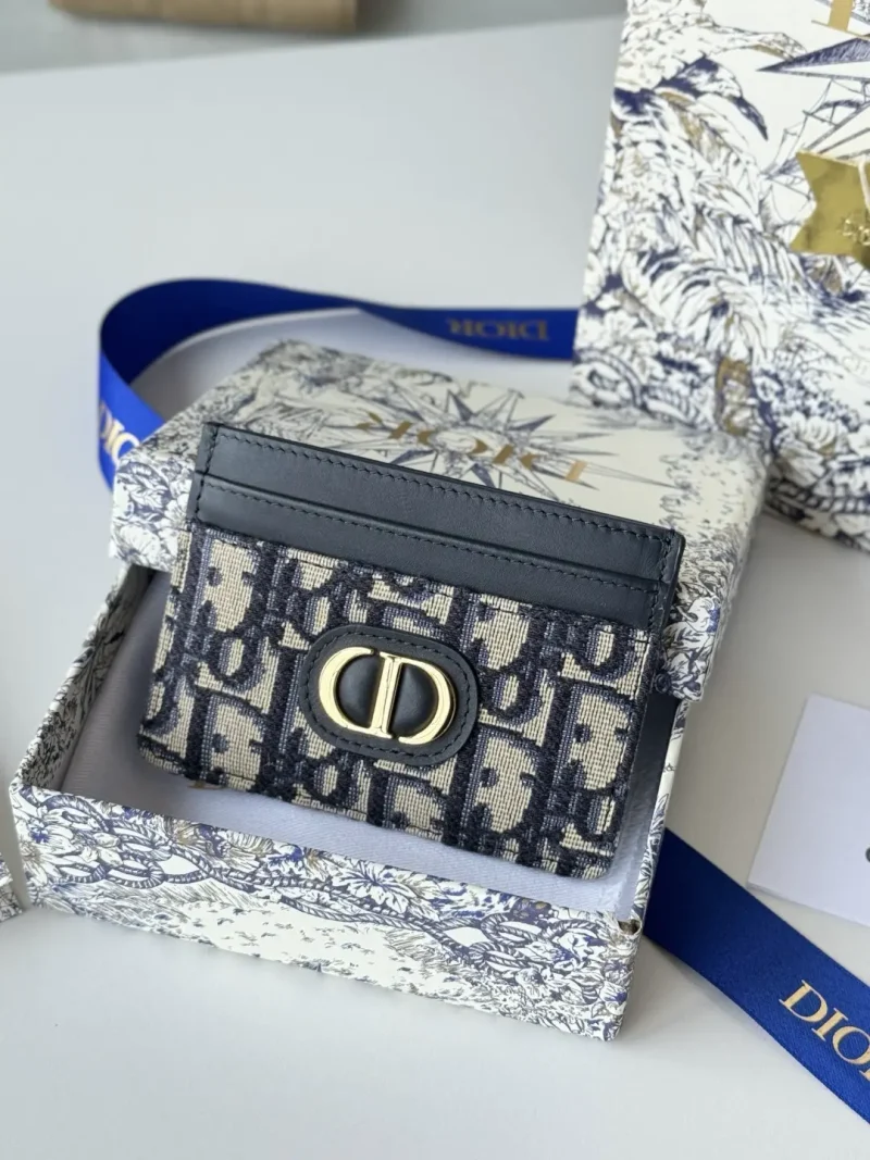 Cardholder Blue Oblique print
