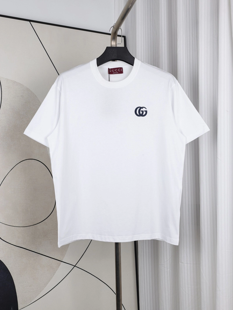 Gg Letter Embroidered Logo T-Shirt