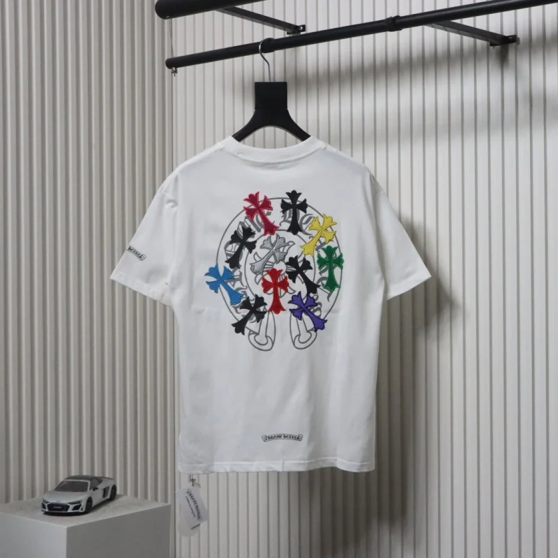 Colorful Full Leather Logo T-Shirt