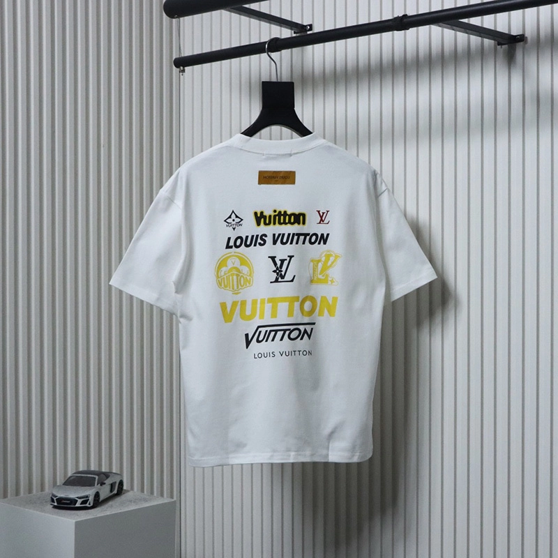 Yellow Label Logo Printed T-Shirt