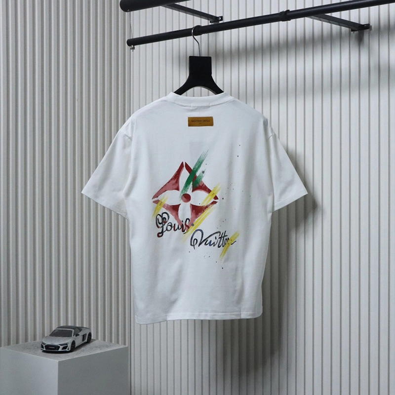 Colorblock Letter Logo Print T-Shirt