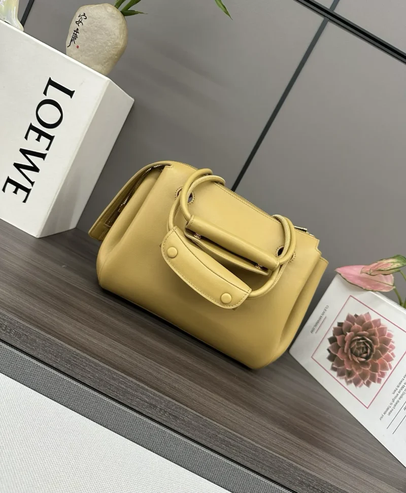 Soft cow leather Madrid handbag yellow