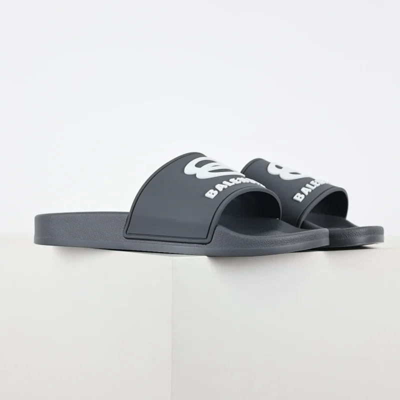Balenciaga slippers in blue-grey