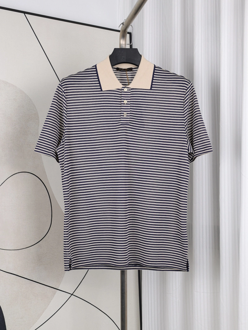 Striped Logo Polo