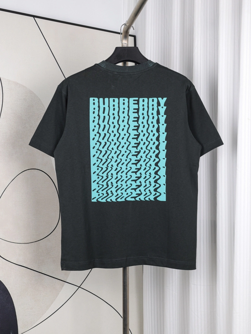 Two-Color Over-Dyed Logo Printed T-Shirt