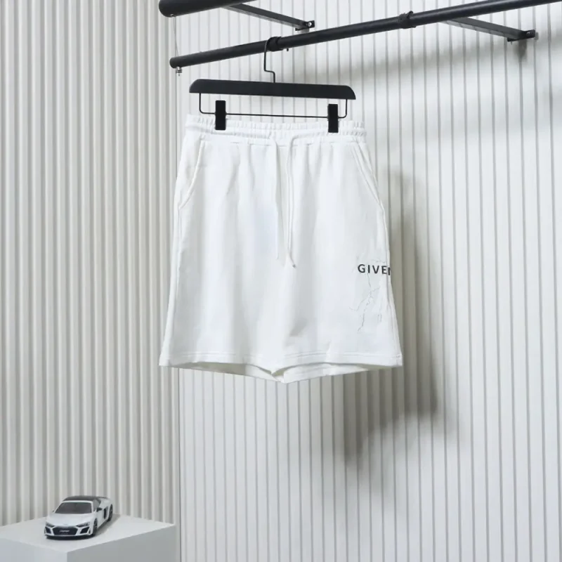 Lightning Logo Shorts (White & Black)