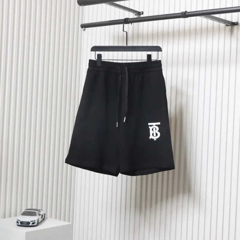 Monogram Logo Black Shorts
