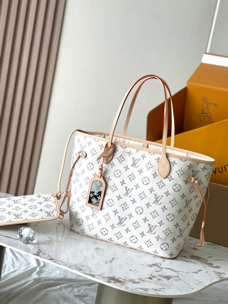 Nautical Printed Leather Shopping Bag