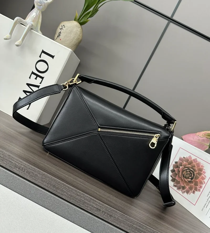 Small Nappa leather Featherlight Puzzle handbag  black