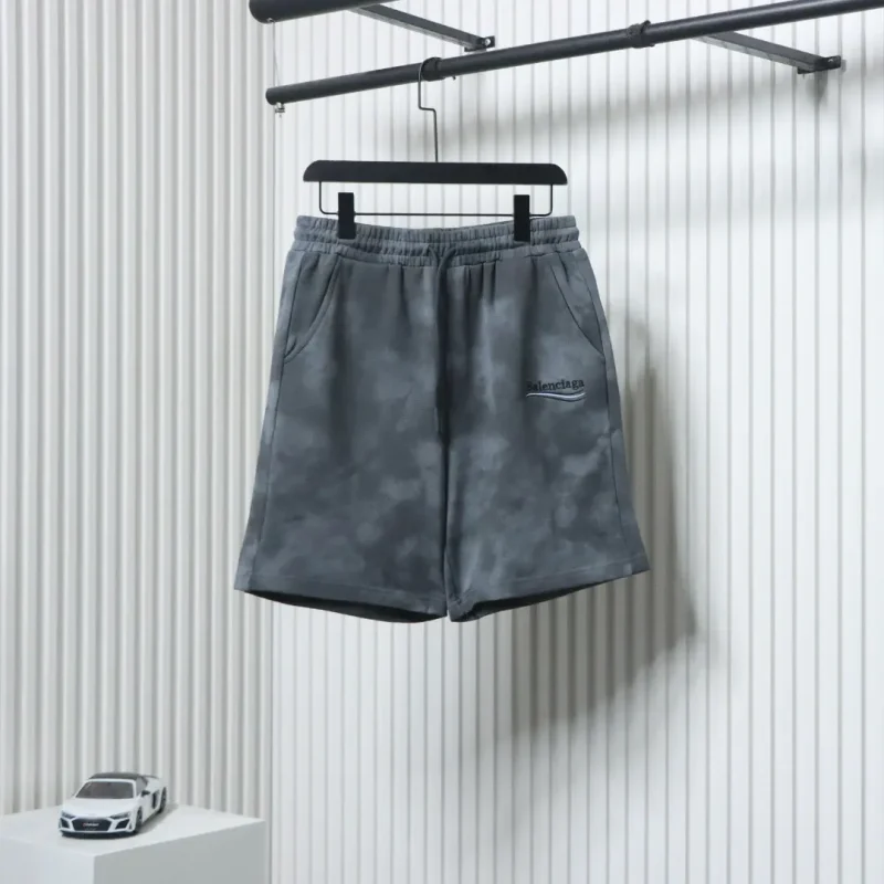 Washed Grey Logo Shorts
