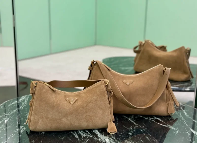 Aimee Suede Underarm Bag Cinnamon