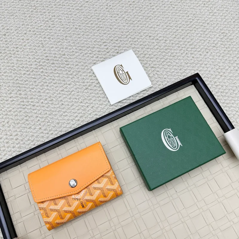 Goya Trifold Colorblock Wallet and Card Holder Yellow