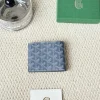 Goya all-over print folding wallet blue