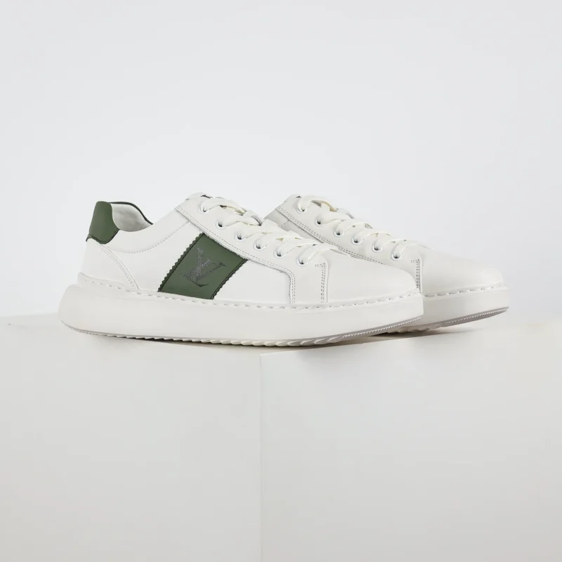 New Designer Shoes Men Women Platform Sneakers Green and White