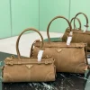 Suede handbag cinnamon