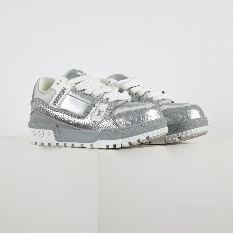 Trainer Maxi-Sneakers in Silber