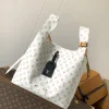 Vegetable basket crossbody bag large white flower