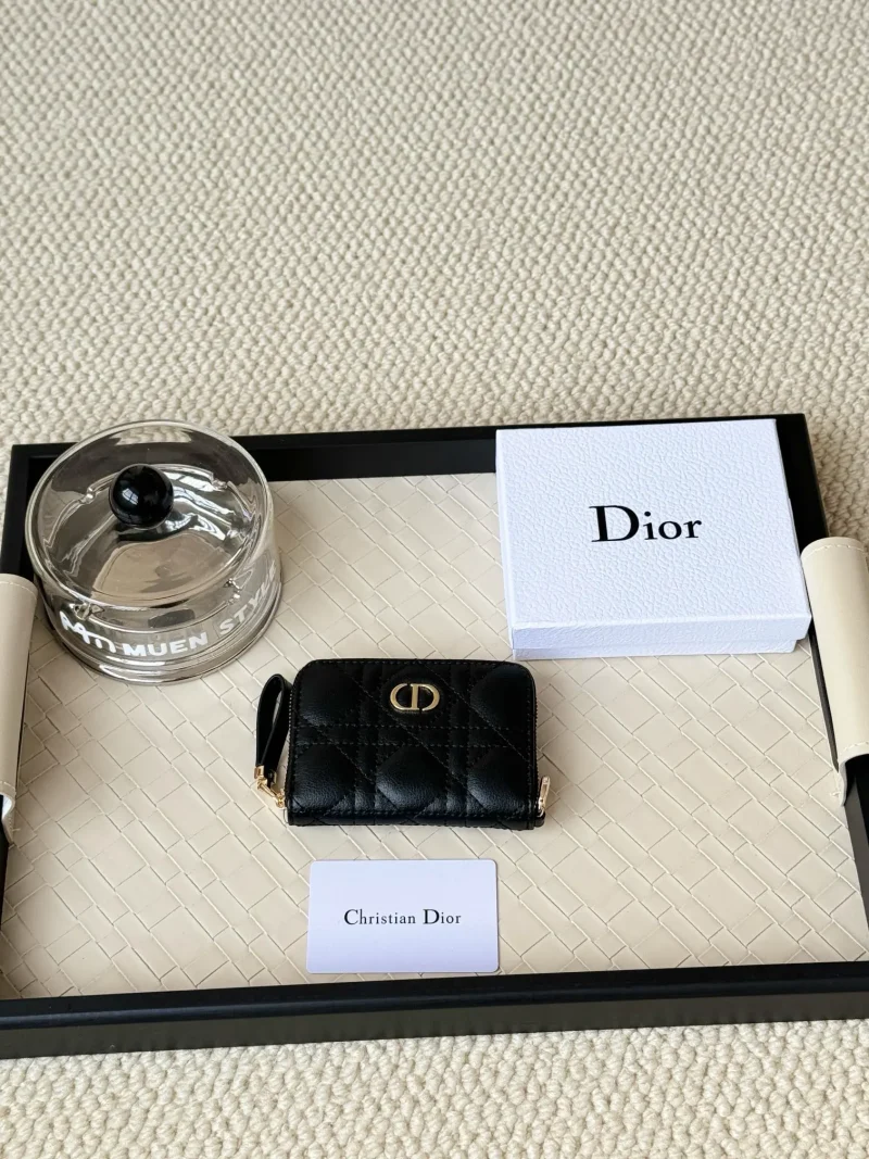 Zipper card holder black
