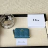 Zipper card holder lake blue