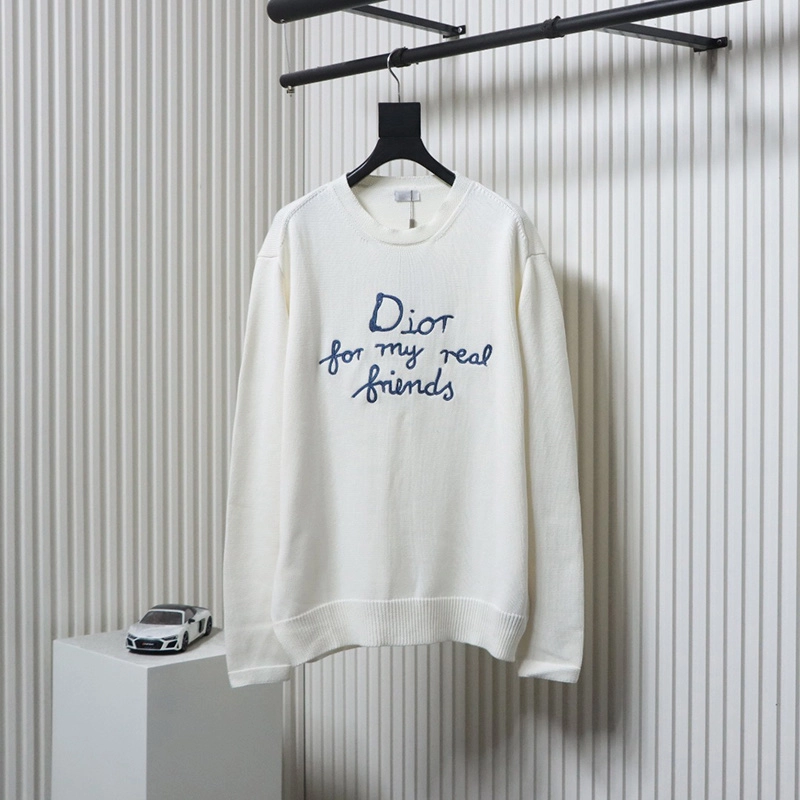 Signature Logo Embroidered Knit Sweater