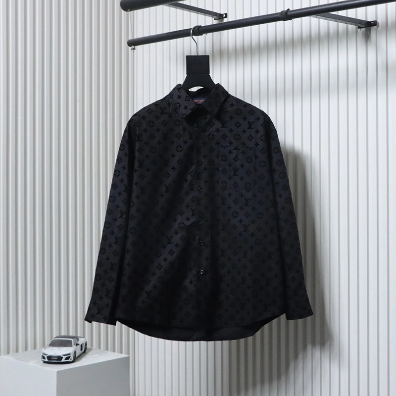 Flocked Monogram Shirt
