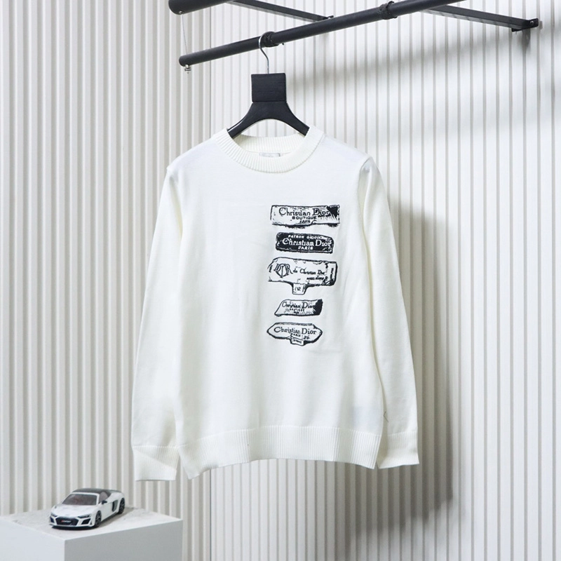Archival Embroidered Logo Knit Sweater