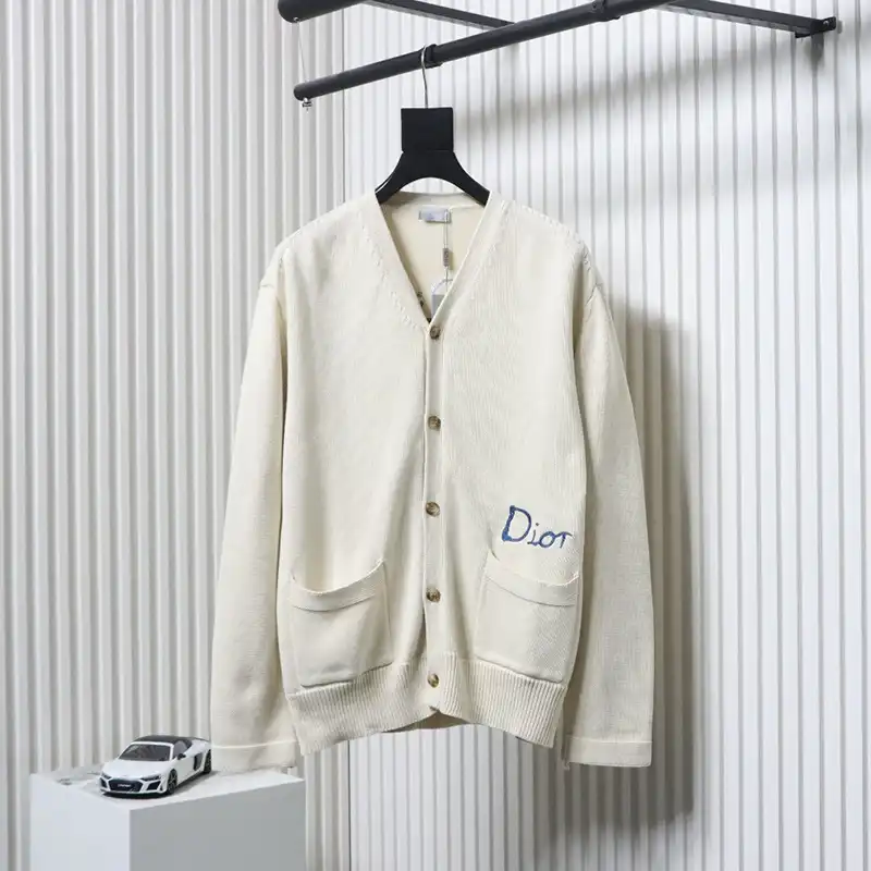 Embroidered Logo Button Cardigan