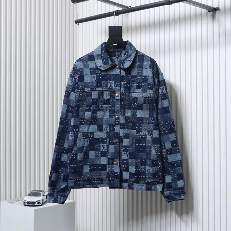 Nigo Co-branded Patchwork Plaid Denim Jacket