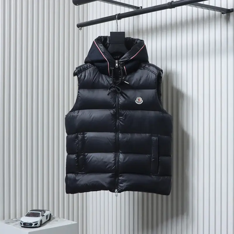 Logo Hooded Down Vest