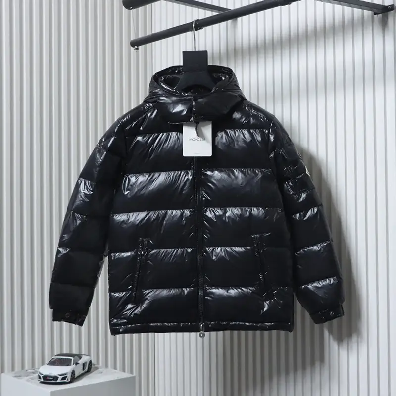 Maya Logo Hooded Down Jacket