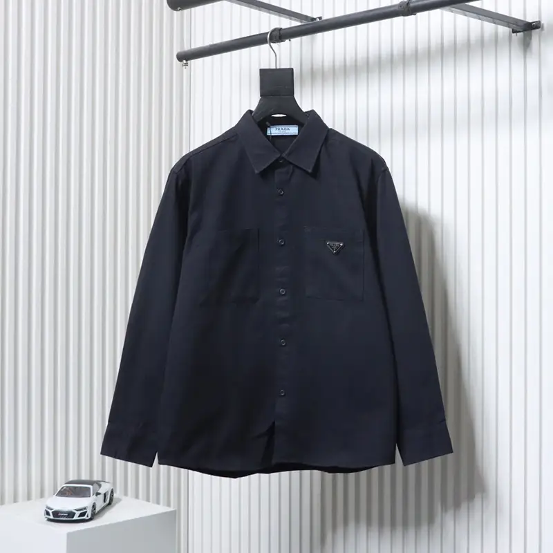 Inverted Logo Shield Denim Jacket