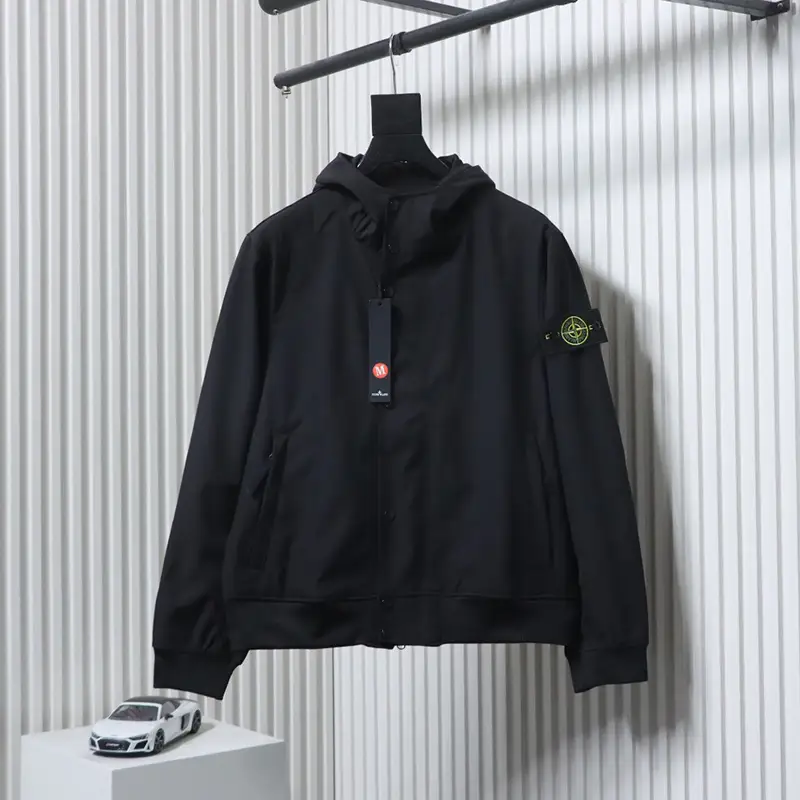 Solid Logo Hooded Jacket