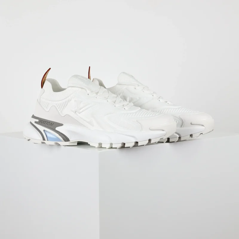 Runner Tatic knit lace-up sneakers white