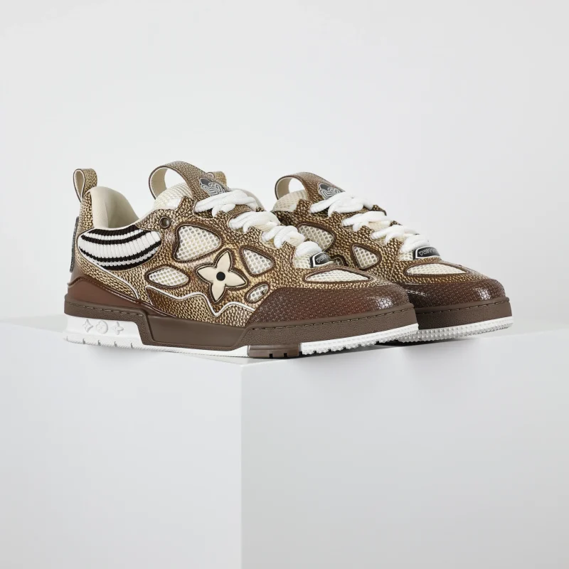 Skate Low Trainers Braune Top-Sneaker