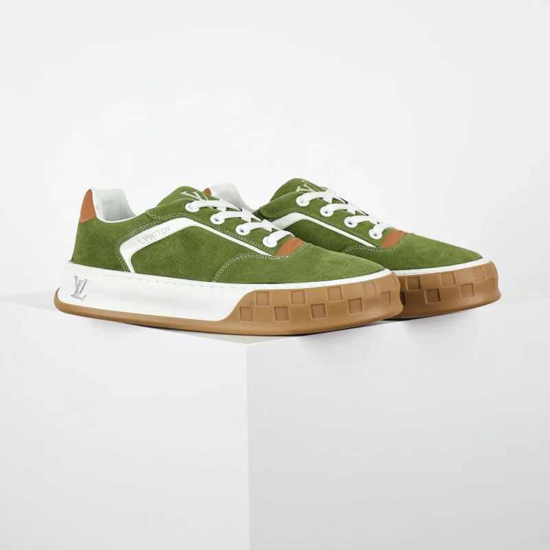 Skate sneakers 2025 low-top green