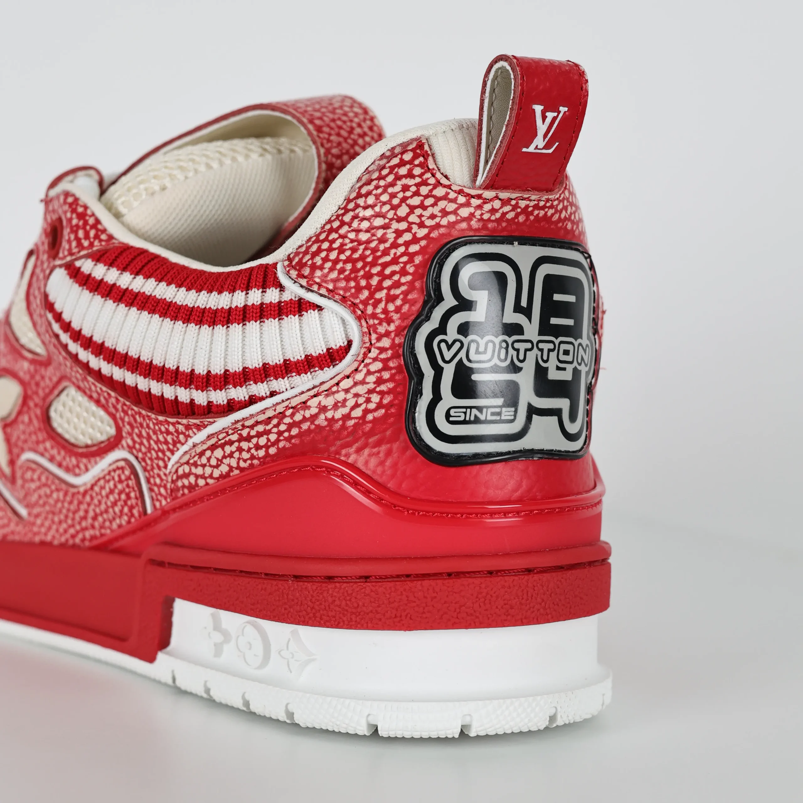 Skate Sneaker Strickkragen Rot4
